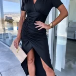Obleka Bethany črna