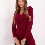 Cocktail obleka bordo